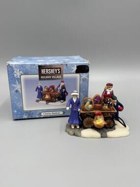 Hershey Chocolate Factory Village House Accessory Charity Baskets Figurine